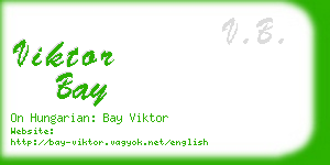 viktor bay business card
